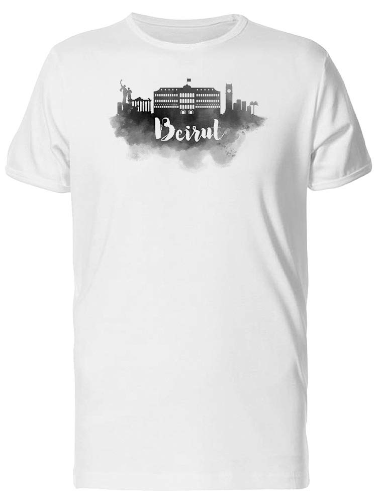 Smartprints Beirut Black Paint Graphic T-Shirt for Men - Stylish Casual Wear for Everyday Outfits & Street Fashion
