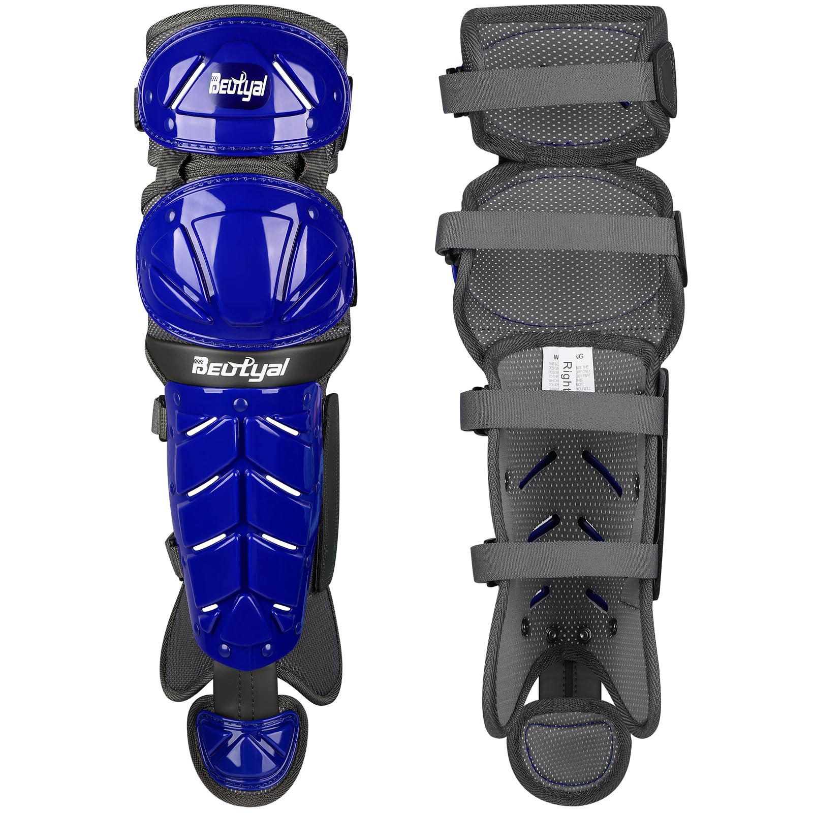 Youth Baseball & Softball Catcher Leg Guards Shin Pads - 12.5