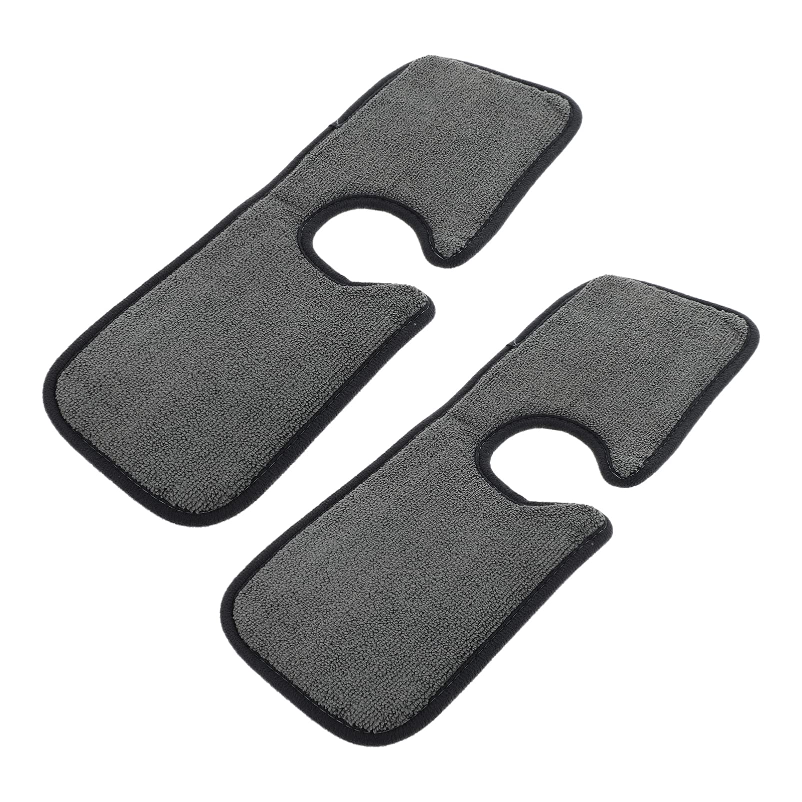 HEMOTON 2-Pack Absorbent Faucet Mats - Non-Slip Kitchen Sink Protector & Water Catcher, Super Absorbent Dish Drying Pads for Kitchen, Bathroom, RV (Grey, 38x13cm) - Perfect for Preventing Water Spills & Keeping Countertops Dry