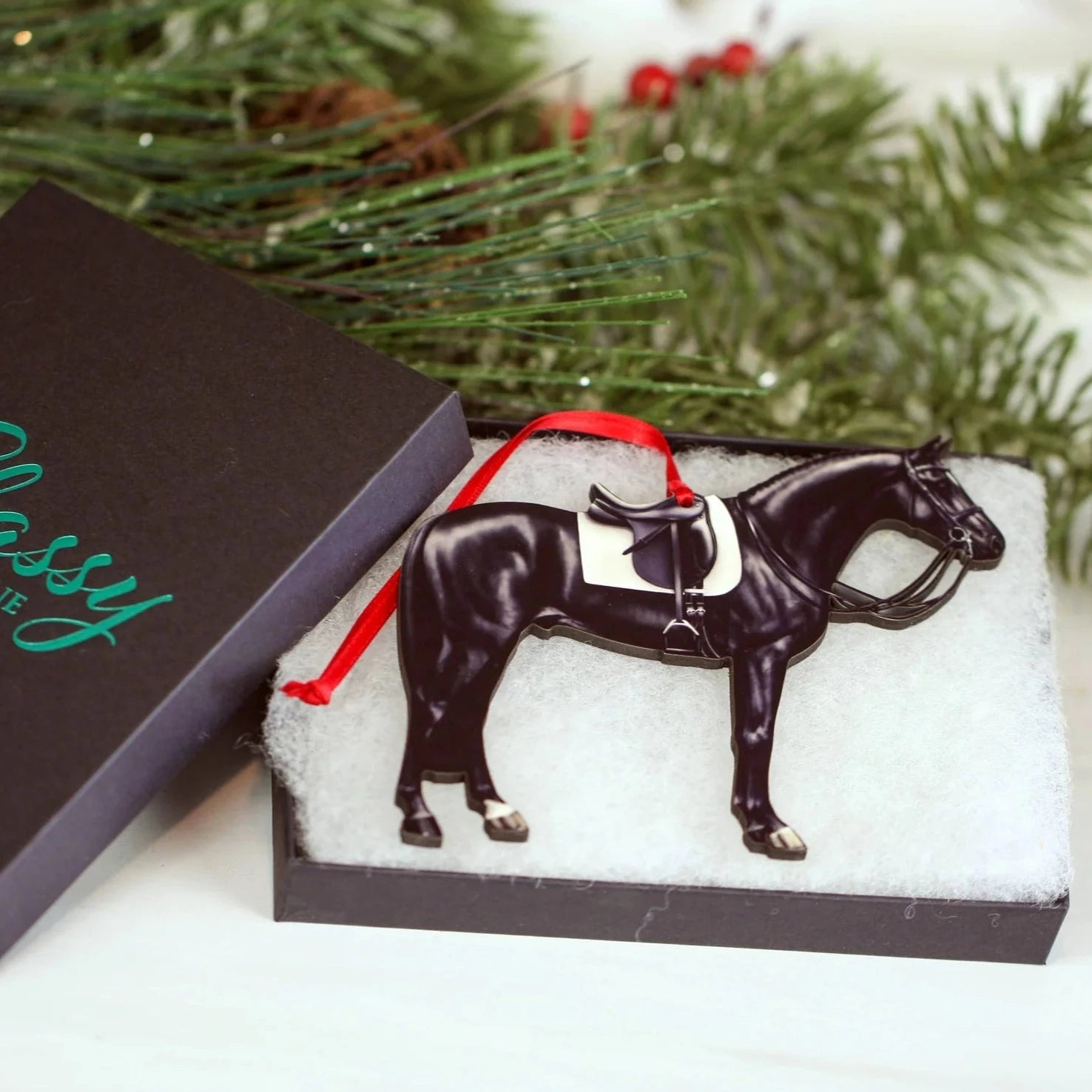 Elegant Dressage Horse Figurine - Handcrafted Equestrian Decor for Home, Office & Gifts | Perfect for Horse Lovers & Equestrian Enthusiasts