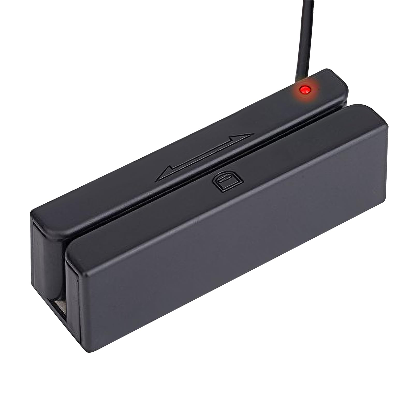 USB 3-Track Magnetic Stripe Card Reader - POS Credit Card Swiper for Magstripe Cards | Compatible with Membership, Gift & Access Control Cards | Ideal for Retail Stores, Hotels & Security Systems