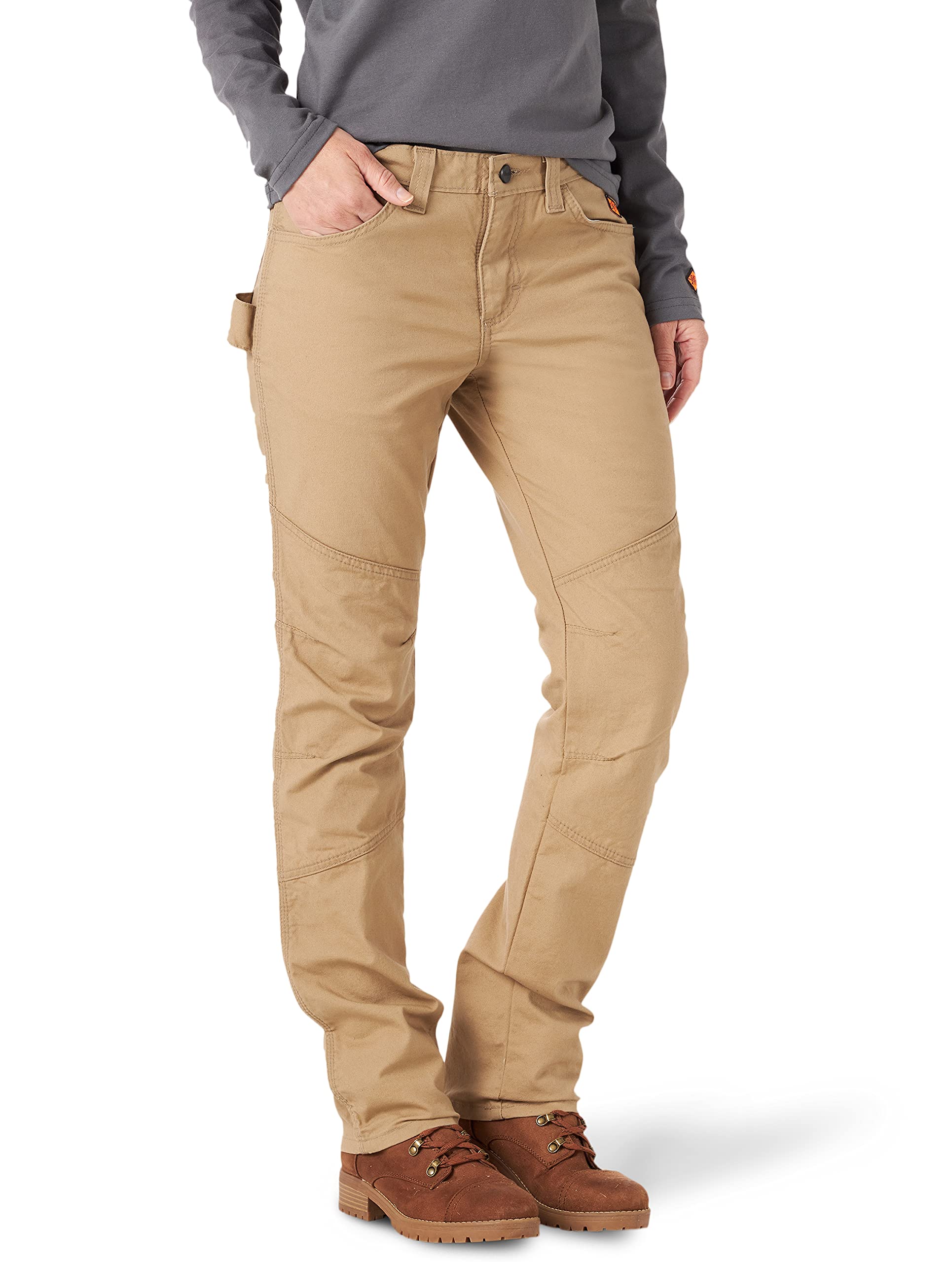 Wrangler Women's Flame Resistant Utility Work Pants - Durable & Comfortable for Construction, Oilfield & Industrial Safety Work