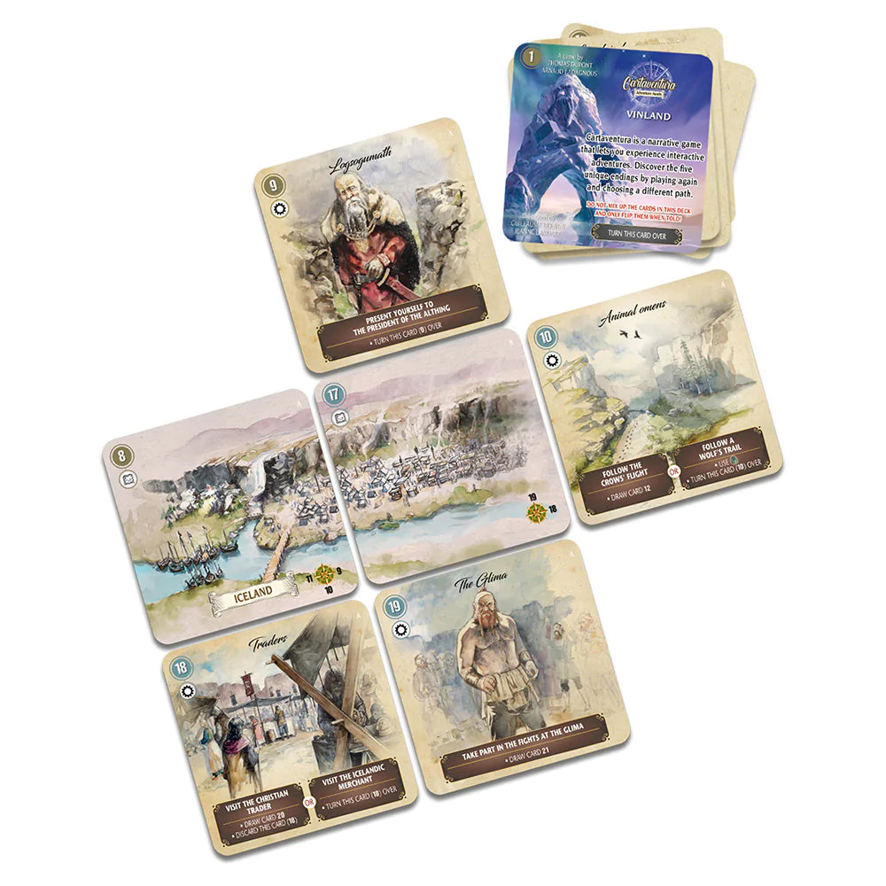 Cartaventura: Vinland - Viking Adventure Board Game for Adults & Teens | Strategy Game with Historical Exploration Theme | Perfect for Game Nights & Family Gatherings