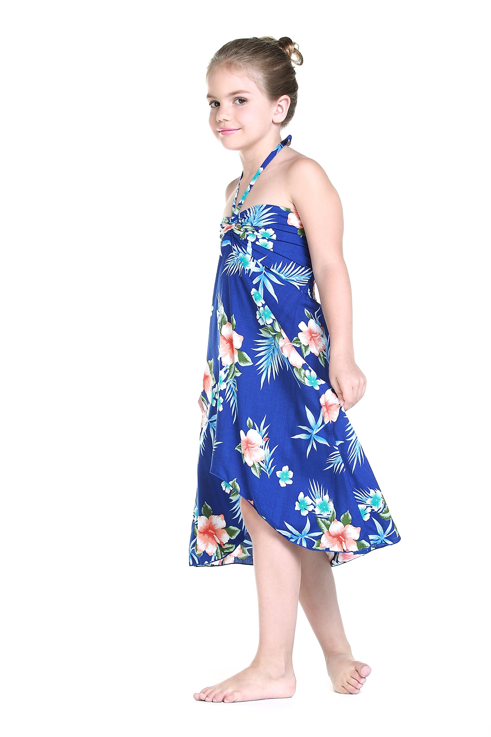 Hawaiian Halter Dress for Women - Floral Hibiscus Red Summer Beach Dress | Perfect for Vacations, Pool Parties & Tropical Getaways
