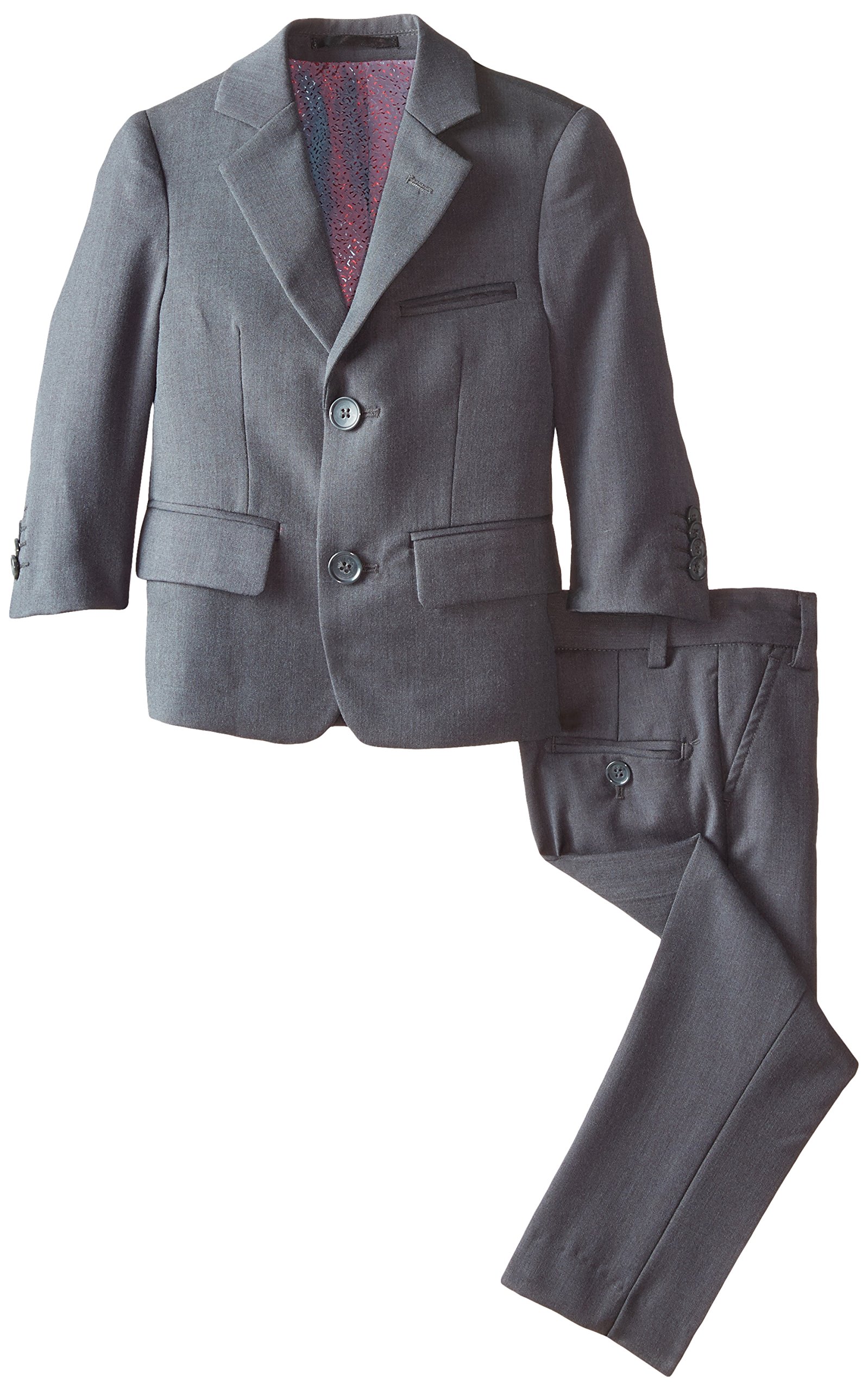 Isaac Mizrahi Little Boys' Slim 2-Piece Wool Blend Suit - Formal Attire for Weddings, Church & Special Occasions
