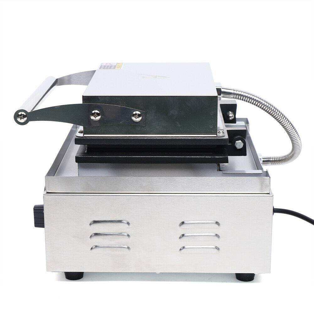 Commercial Waffle Corn Dog Maker - 110V 1500W Electric Hot Dog Press Machine with 5 Non-Stick Plates for Crispy Baking | Perfect for Food Trucks, Carnivals & Home Breakfast