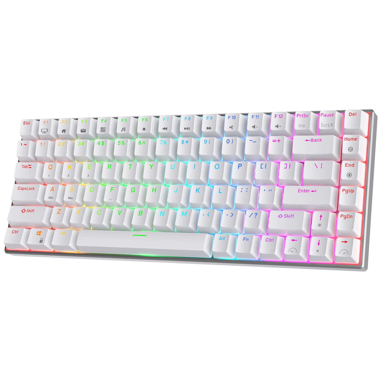 RK84 Pro 75% Wireless Mechanical Keyboard - Hot-Swappable RGB Backlit Gaming Keyboard with Bluetooth/USB-C (Open Box) - Perfect for Office Work, Gaming & Typing