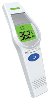 Non-Contact Infrared Forehead Thermometer for Adults & Kids - Fast Accurate Digital Body Temperature Measurement - Home, Office, Travel & Medical Use