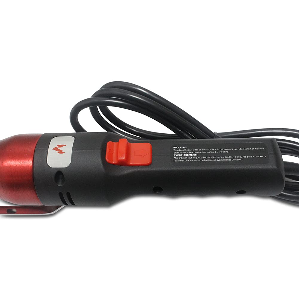 Electric Charcoal Starter & Fire Lighter - Fast Ignition for BBQ, Grill, Fire Pit & Fireplace - Red Chimney Fire Starter for Wood, Charcoal & Outdoor Cooking - Perfect for Camping, Backyard BBQs & Patio Gatherings