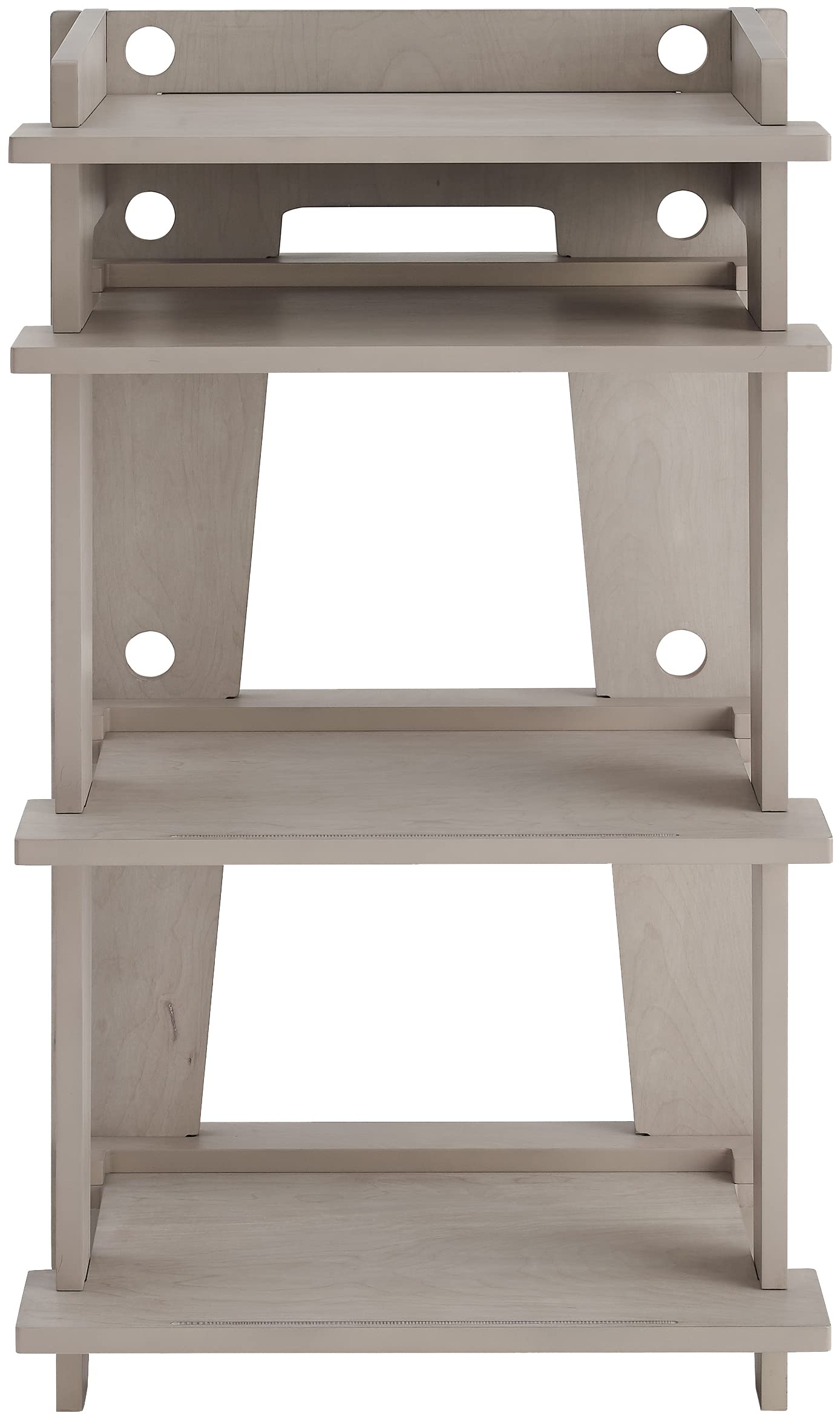 Crosley Furniture Soho Record Player Stand - Modern Vinyl Storage Media Console with Adjustable Shelves, Home Entertainment Organizer in Gray - Perfect for Living Room, Bedroom & Home Theater Setup