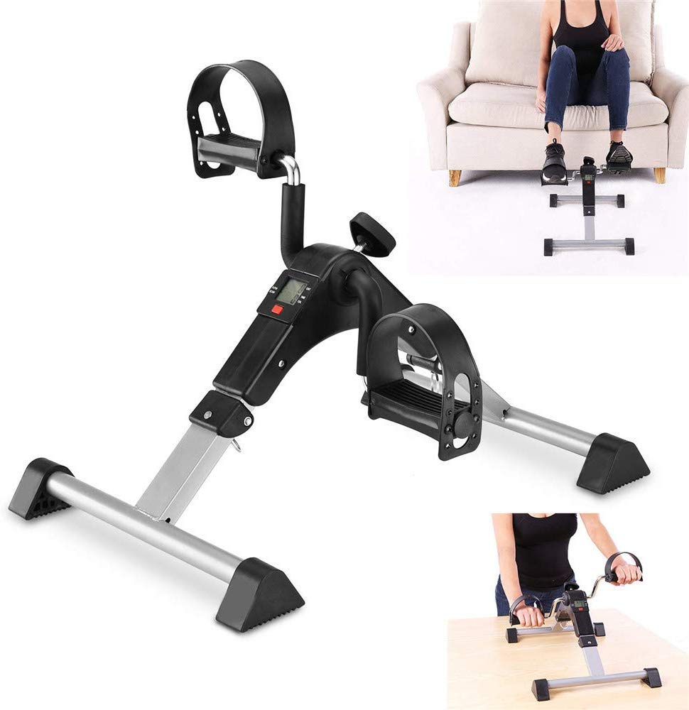 Mini Exercise Bike for Seniors - Portable Pedal Exerciser for Leg & Arm Recovery - Fitness Rehab Equipment with Digital Display - Perfect for Home, Office & Physical Therapy