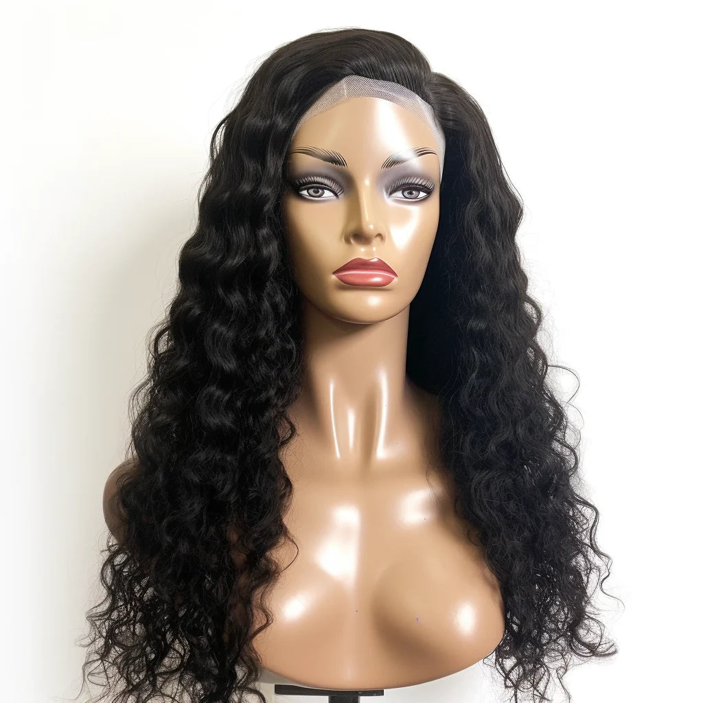 5x5 HD Lace Closure Wig 1B Natural Black - 200% Density Glueless Human Hair Wig for Women - Perfect for Daily Wear, Parties & Special Occasions