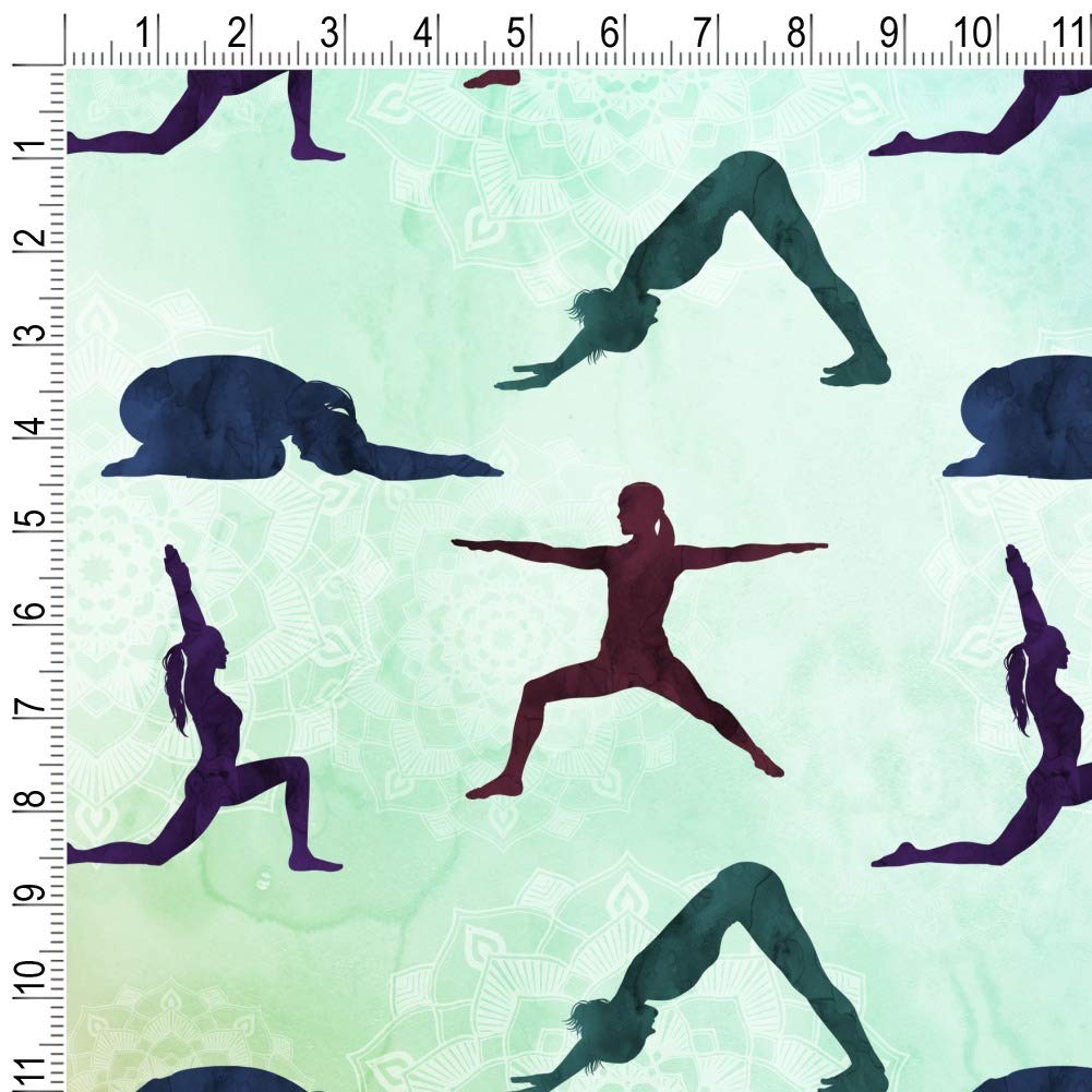 GRAPHICS & MORE Yoga Poses Gift Wrap Paper Rolls - Premium Wrapping Paper for Yoga Lovers, Birthday Gifts, Party Favors & Special Occasions