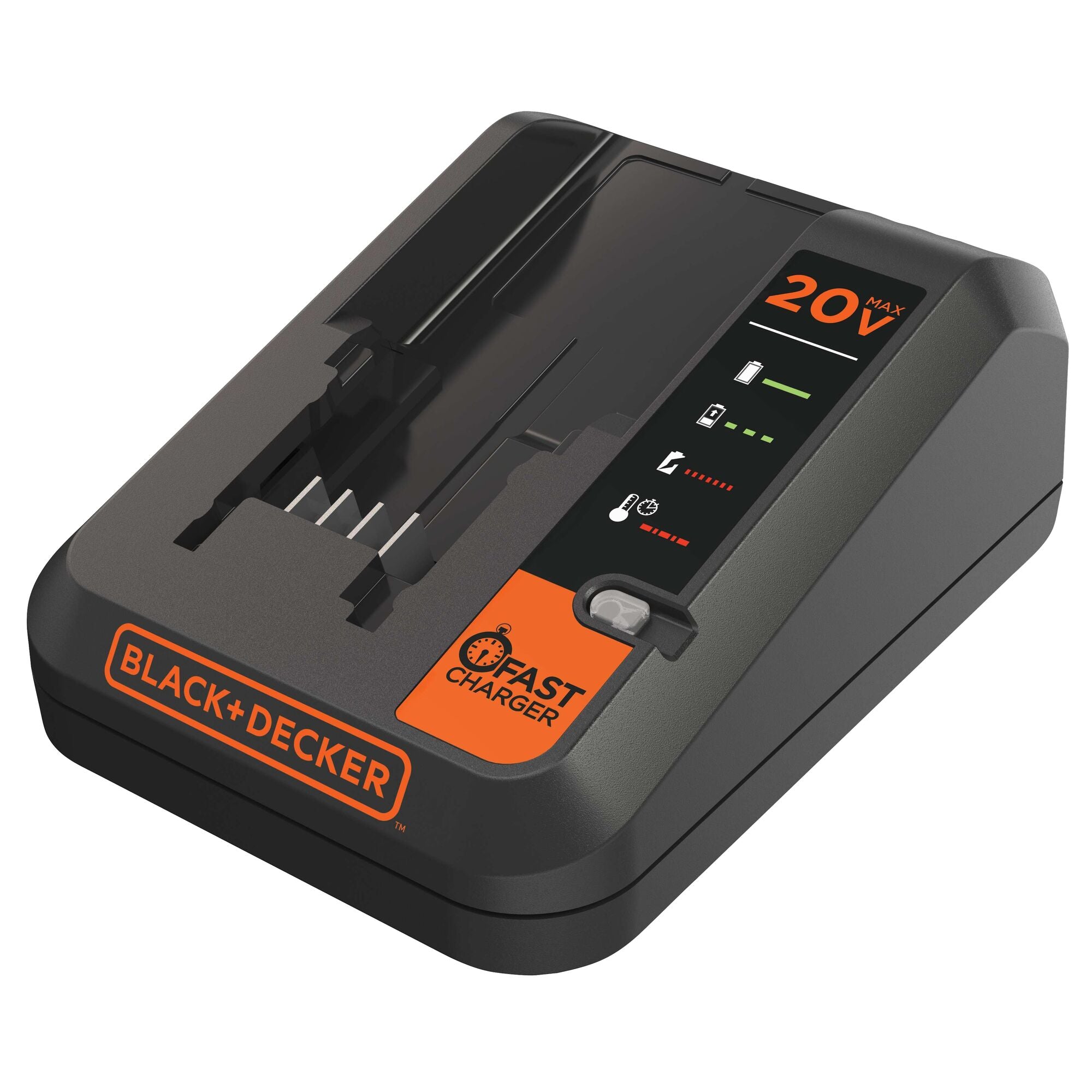 20V MAX Lithium Fast Charger for Power Tools - Quick Charge Battery Charger for Dewalt, Black+Decker, Craftsman - Perfect for Home DIY & Professional Use