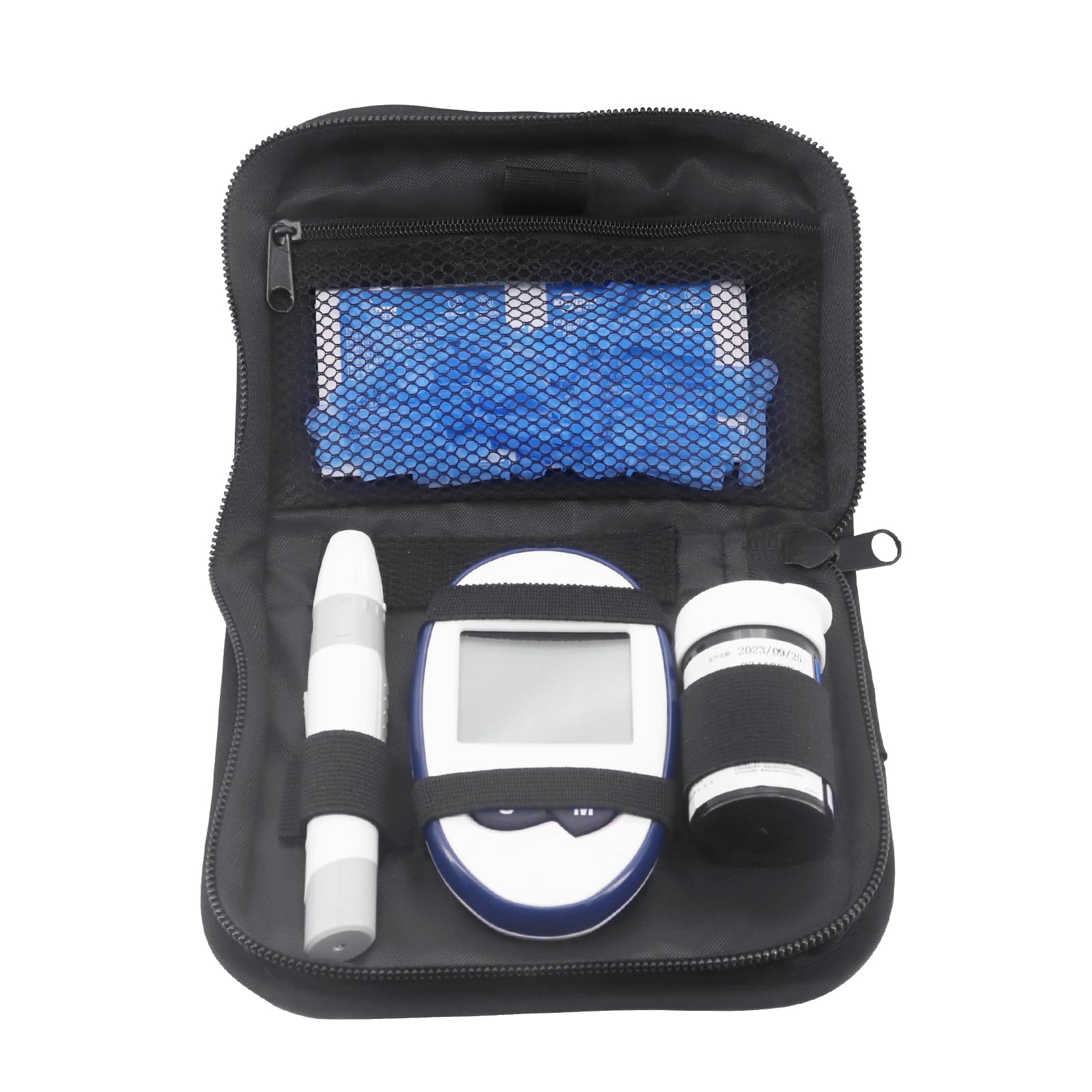 Diabetes Travel Case - Portable Diabetic Organizer for Glucose Monitor & Supplies | Compact Blood Sugar Meter Storage Bag | Perfect for Travel, Work & Daily Use
