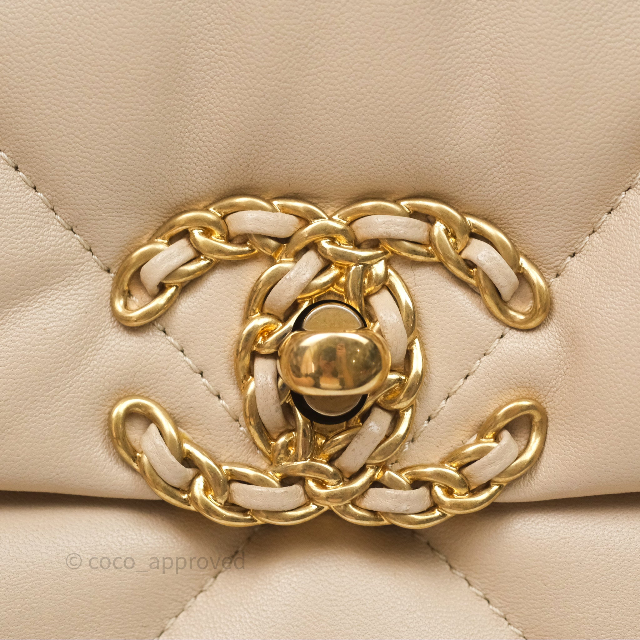 Chanel 19 Small Beige Handbag with Mixed Hardware - Luxury Crossbody Bag for Women, Perfect for Everyday Use & Special Occasions