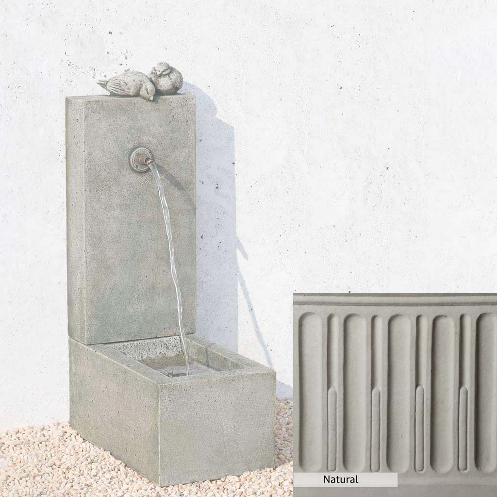 Campania International Bird Element Fountain - Outdoor Garden Decor, Handcrafted Stone Water Feature for Patio, Yard, and Landscape Design | Perfect for Relaxing Garden Ambiance and Bird Attraction