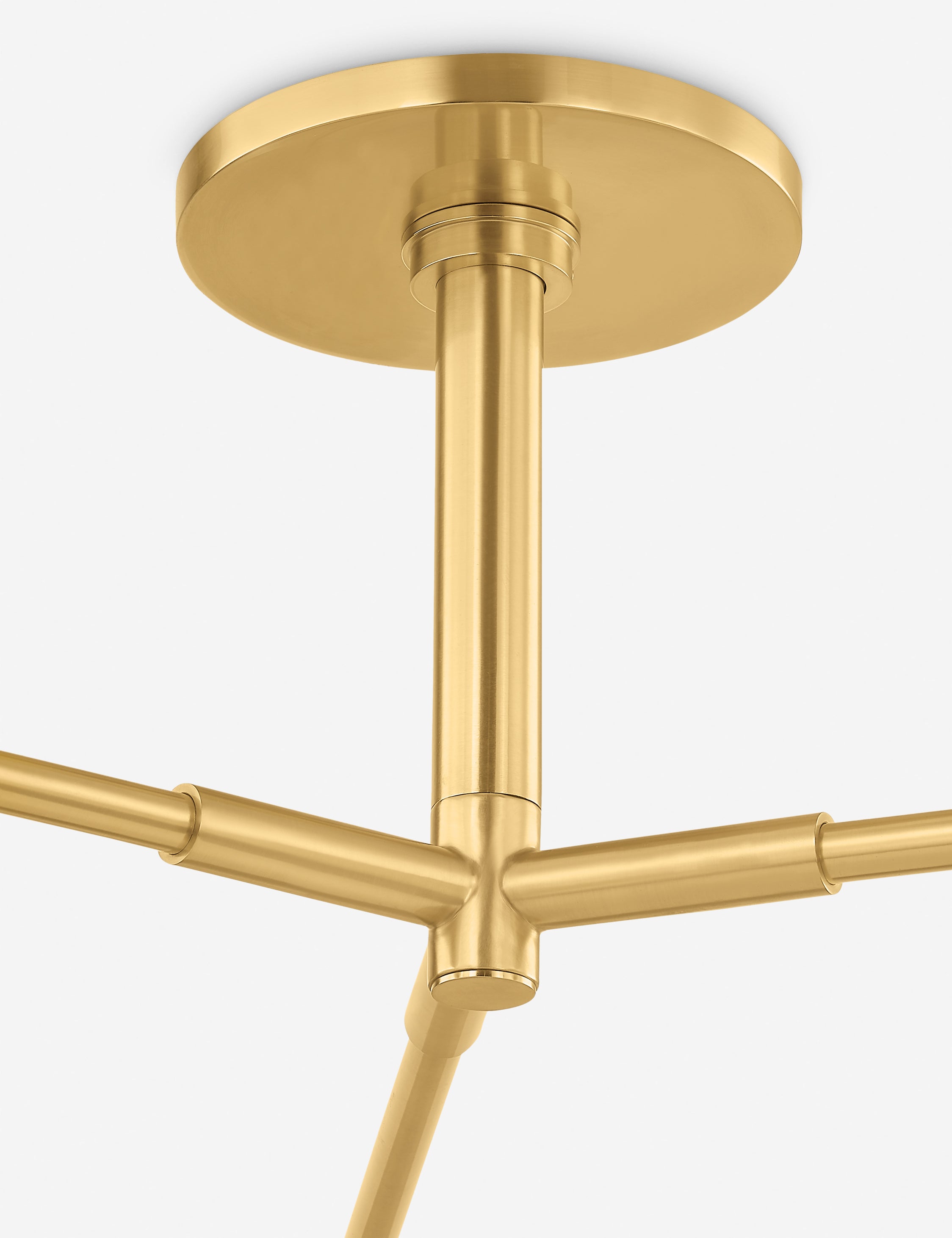 Citrine Semi Flush Mount Light Fixture - Elegant Gold Ceiling Light for Bedroom, Living Room & Hallway | Energy Efficient LED Lighting