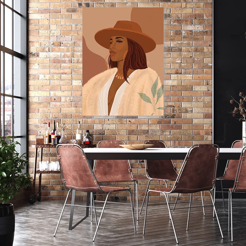 Princella Seripenah Fine Art Canvas Wall Decor - Premium Boss-Inspired Painting for Living Room, Bedroom, Office & More - 24x32 Inches Ready to Hang - Perfect for Home, Kitchen, Bathroom, Dining & Guest Room Decor