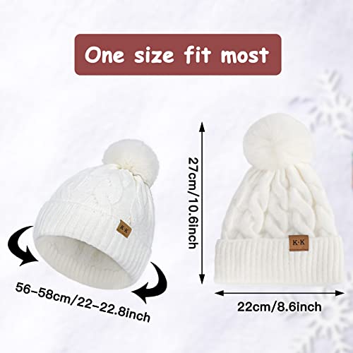 Cozy Fleece Knitted Winter Hat for Men & Women - Warm Beanie for Cold Weather - Perfect for Skiing, Snowboarding & Outdoor Activities