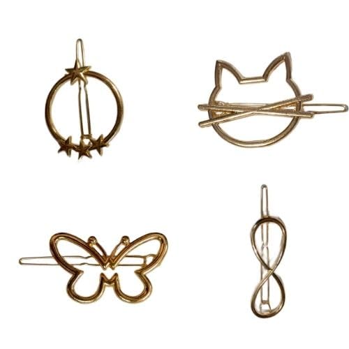 Elegant Korean Style Hair Clips for Women & Girls - Crystal Stone Lock Hair Pins & Barrettes | Perfect for Weddings, Parties & Daily Styling