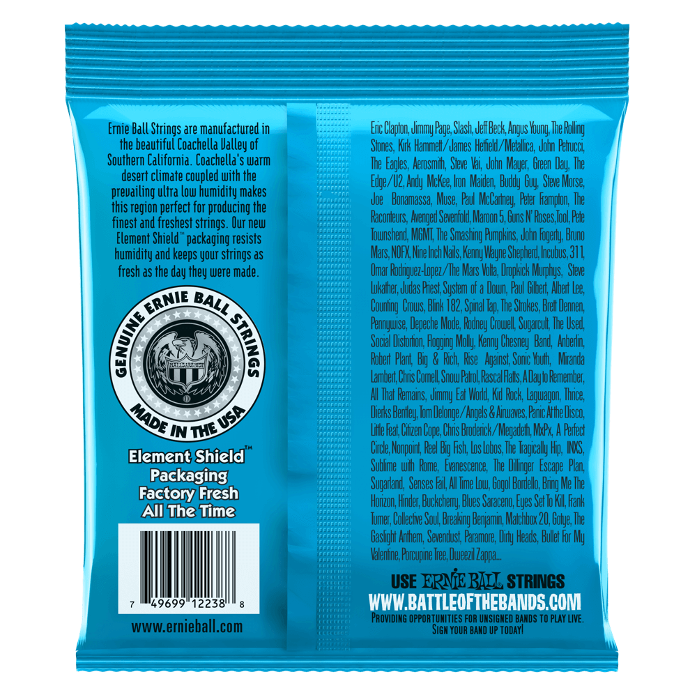Ernie Ball Extra Slinky RPS Nickel Wound Electric Guitar Strings 8-38 Gauge | Premium Nickel Plated Steel for Bright Tone | Perfect for Rock, Blues & Studio Recording