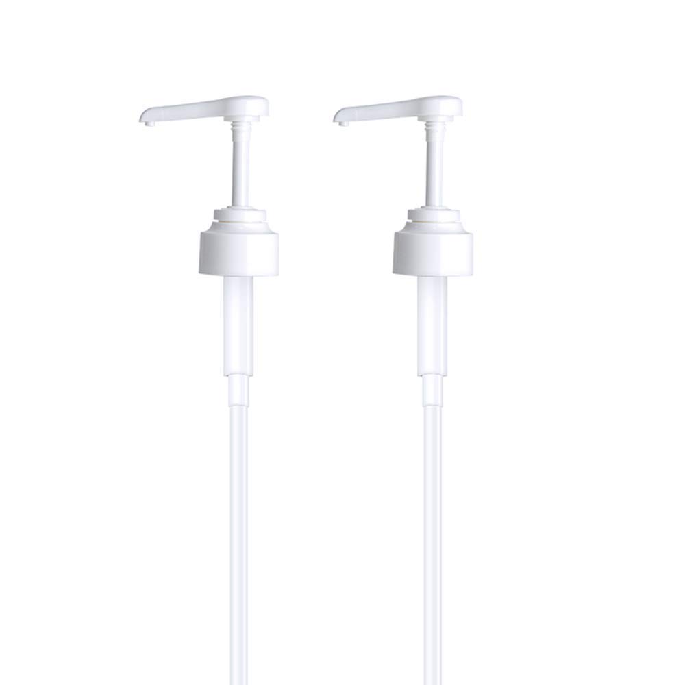 2Pcs Oyster Sauce Bottle Nozzle - Squeeze Pump Dispenser Head for Sauce Bottles - White Syrup Pump Accessories - Perfect for Kitchen, BBQ & Cooking Convenience