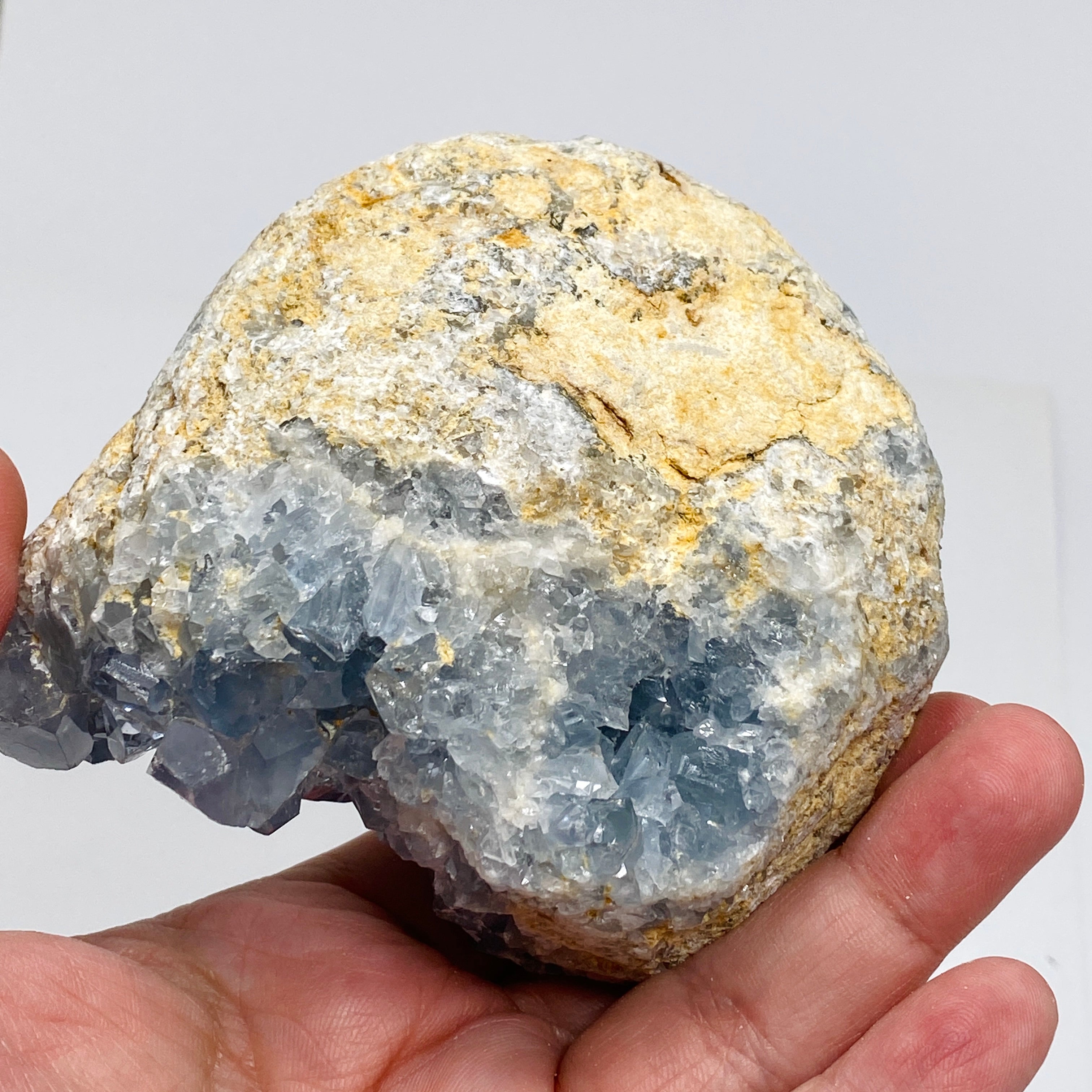 Natural Celestite Crystal Cluster from Madagascar - Healing Stone for Meditation, Home Decor & Spiritual Growth | CR3719