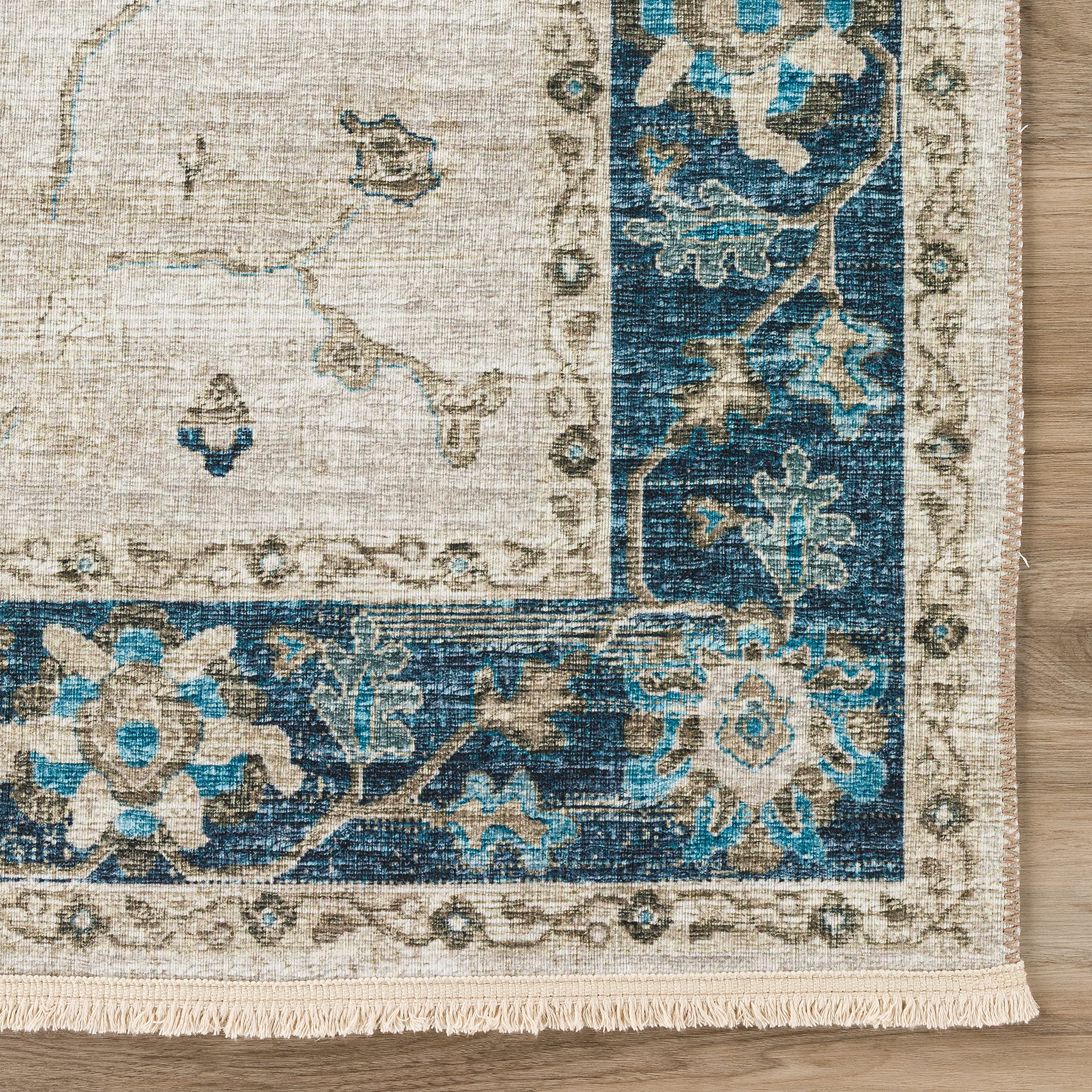 Addison Rugs Sterling AST36 Blue 8' x 8' Area Rug – Soft & Durable Indoor/Outdoor Carpet for Living Room, Bedroom, Patio, or Deck
