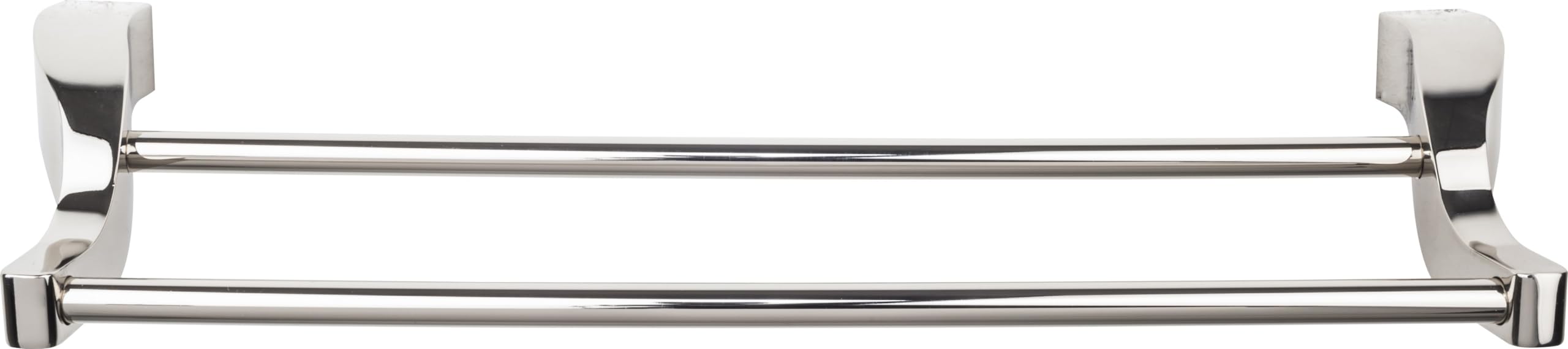 Top Knobs AQ9-BB Aqua Bronze Double Towel Rod for Bathroom - Elegant Towel Holder for Spa, Master Bath & Guest Bathroom Decor