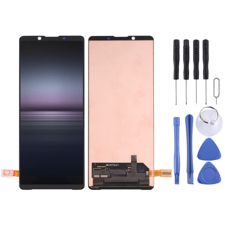 Original OLED LCD Screen Replacement for Sony Xperia 1 II with Digitizer - Full Assembly Kit - High Resolution Display Repair Part for Gaming & Multimedia Use