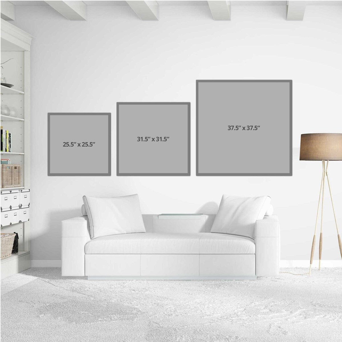 Black and White Pop Art Square Acrylic Print - Modern Wall Decor for Living Room, Office & Bedroom