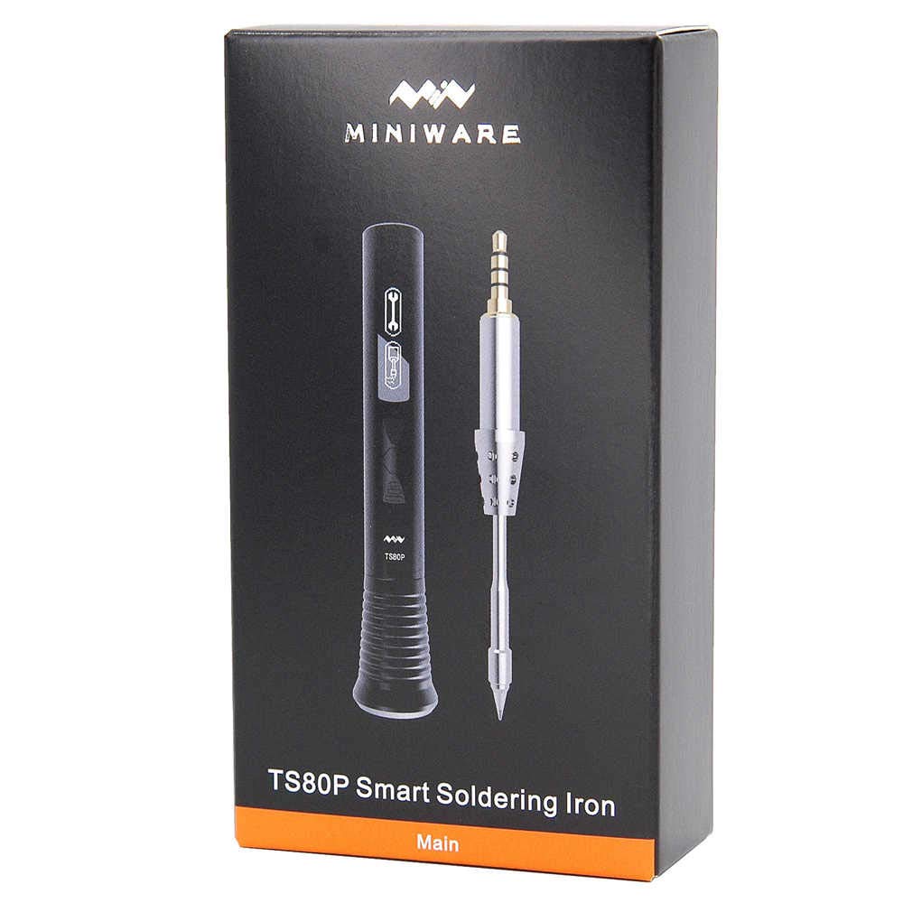 Smart Mini Portable Soldering Iron Station Kit - Fast Heat Up to 572℉, USB Powered with Digital OLED Display, Upgraded TS80P Hot Air Rework Pen - Perfect for Electronics Repair, DIY Projects & PCB Work