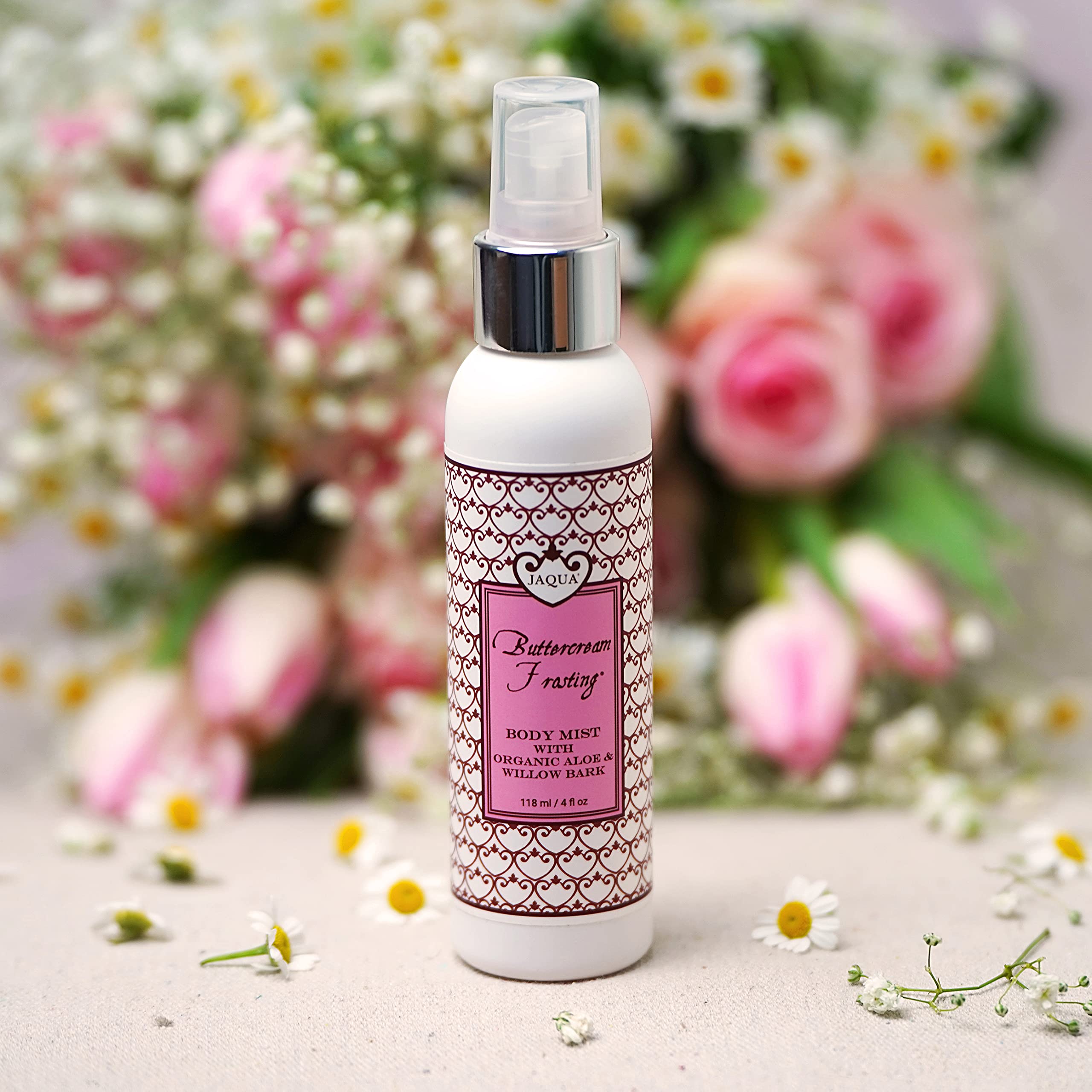 Organic Aloe Buttercream Frosting Hydrating Body Mist - Moisturizing & Refreshing for Dry Skin, Perfect for Daily Use & After Shower