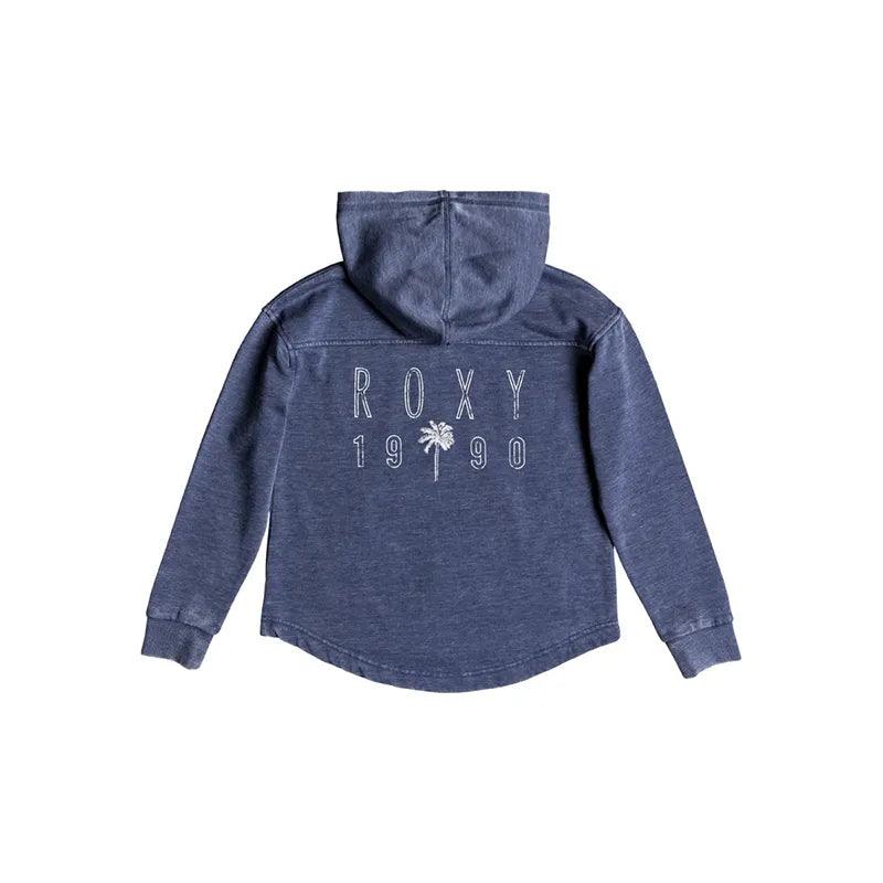 Roxy Sky Ladder Palm 1990 Blue Kids Jacket - Waterproof Windbreaker for Outdoor Activities, Hiking & Camping