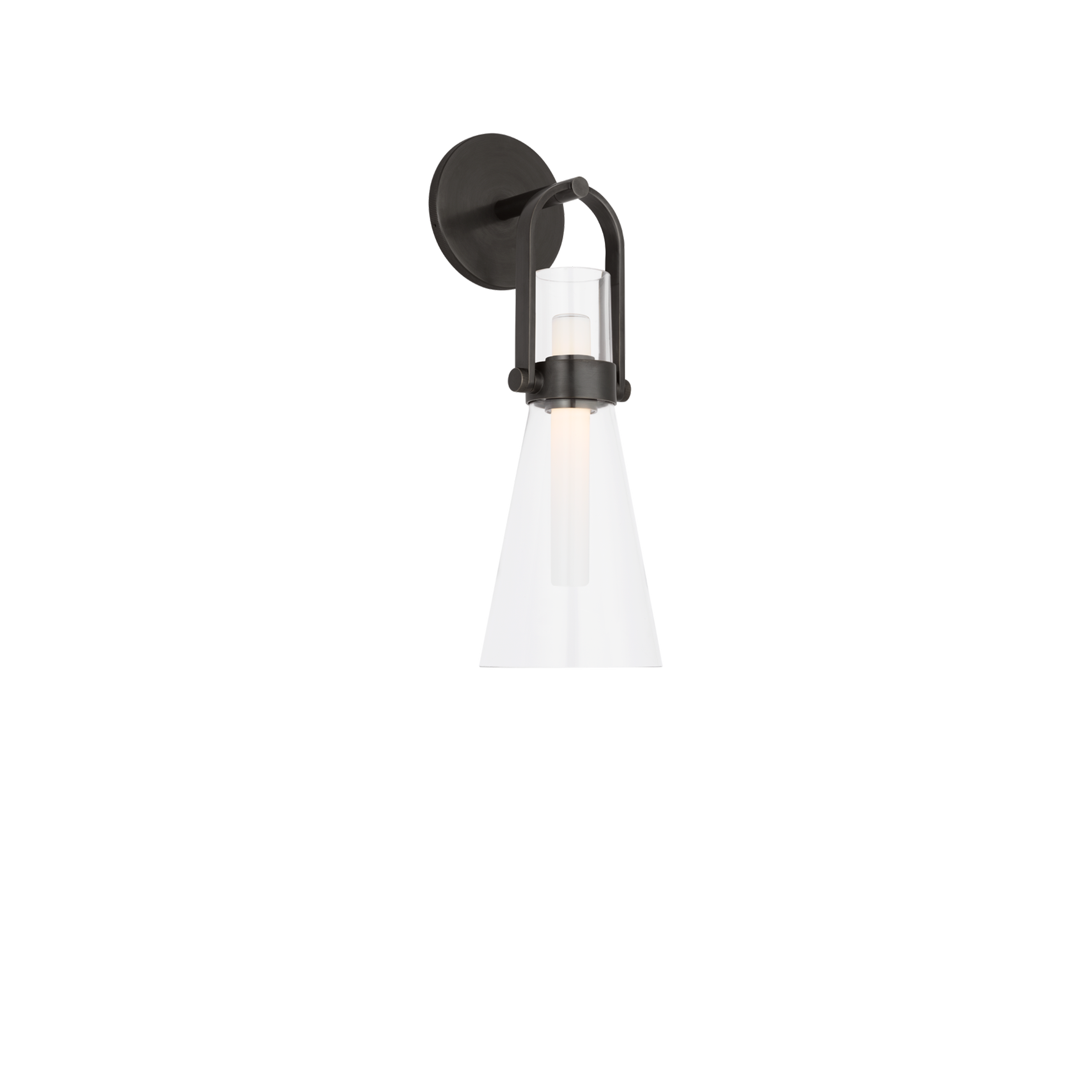 Larkin Medium Conical Sconce Wall Light - Modern Industrial Wall Fixture for Living Room, Bedroom & Hallway Lighting