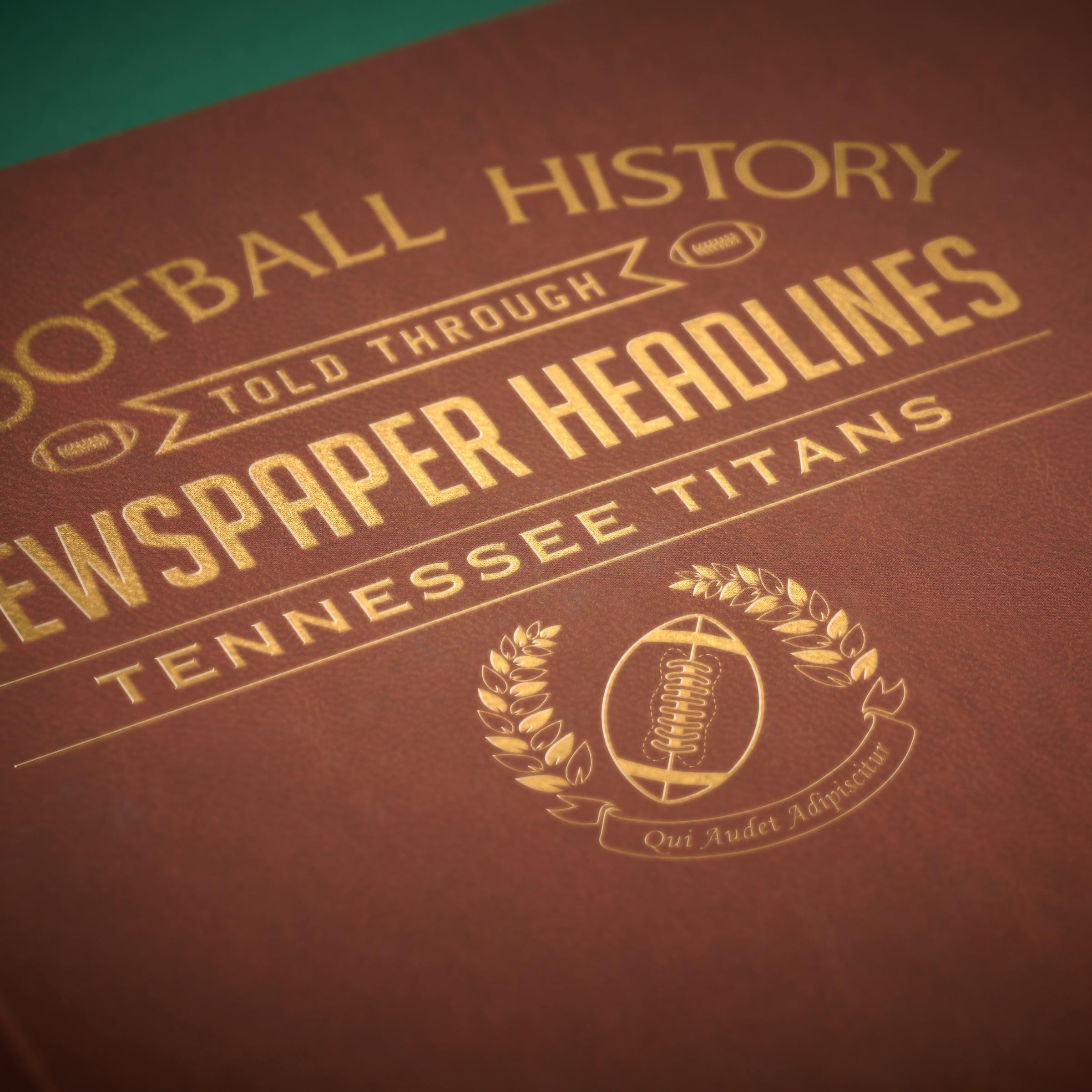 Personalized Football History Book - Custom Gold Foil Embossed Name - Unique Sports Fan Gift Idea - NFL Memorabilia with Newspaper Archive Coverage - Perfect for Father's Day, Birthday & Anniversary Gifts for Football Lovers