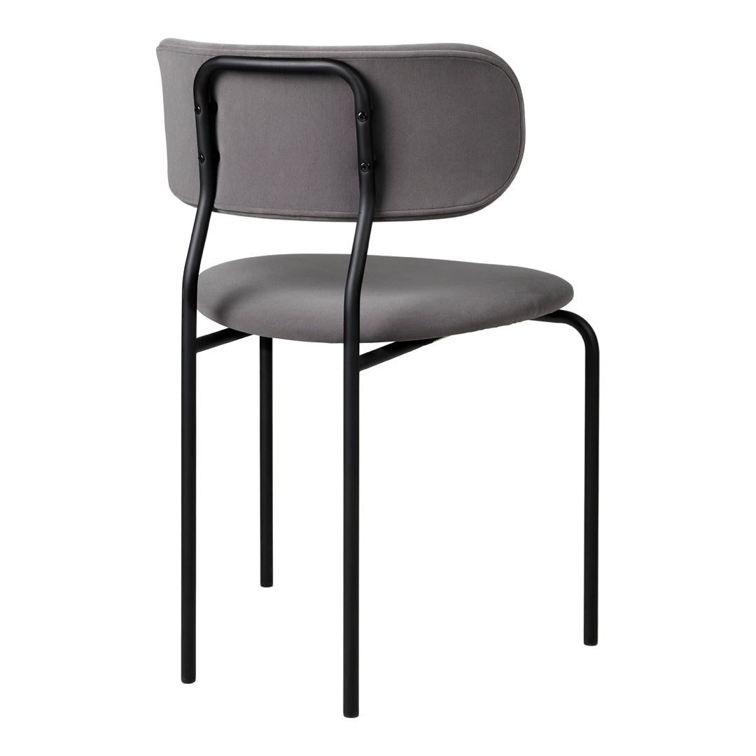 Modern Coco Dining Chair - Mid Century Style Wooden Kitchen Chair with Upholstered Seat - Perfect for Dining Room, Kitchen, Breakfast Nook & Home Office