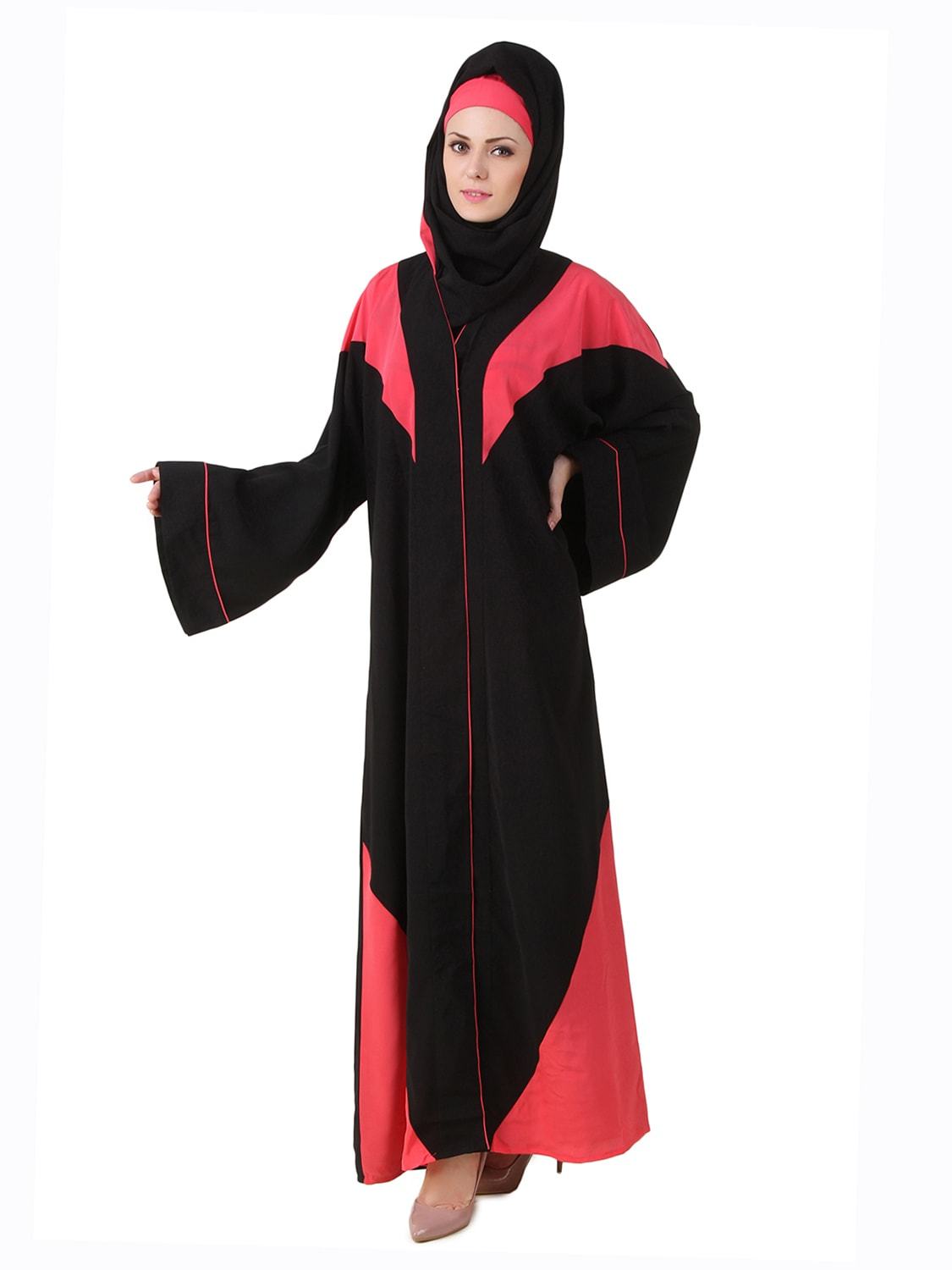 Elegant Black Nida Dubai Abaya for Women - Modest Islamic Dress for Prayer, Mosque, and Special Occasions