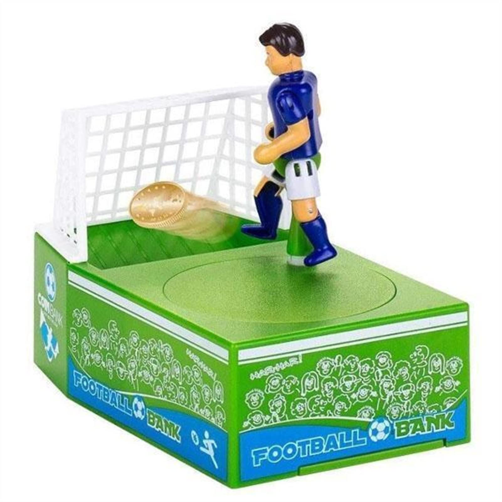 Green Soccer Piggy Bank for Kids - Fun Coin Saving Toy with Football Player Design, Real Money ATM Bank for Boys & Girls | Perfect Gift for Birthday, Christmas & Money Saving Lessons