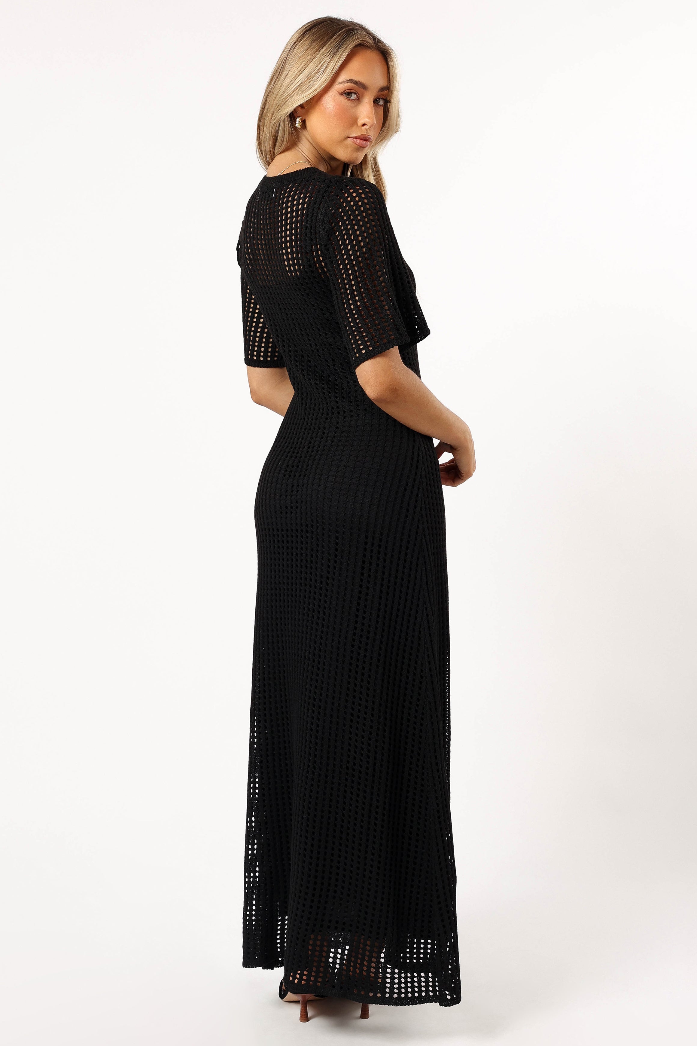 Hollie Maxi Dress for Women - Elegant Black Long Flowy Dress for Summer, Beach, Parties & Casual Wear