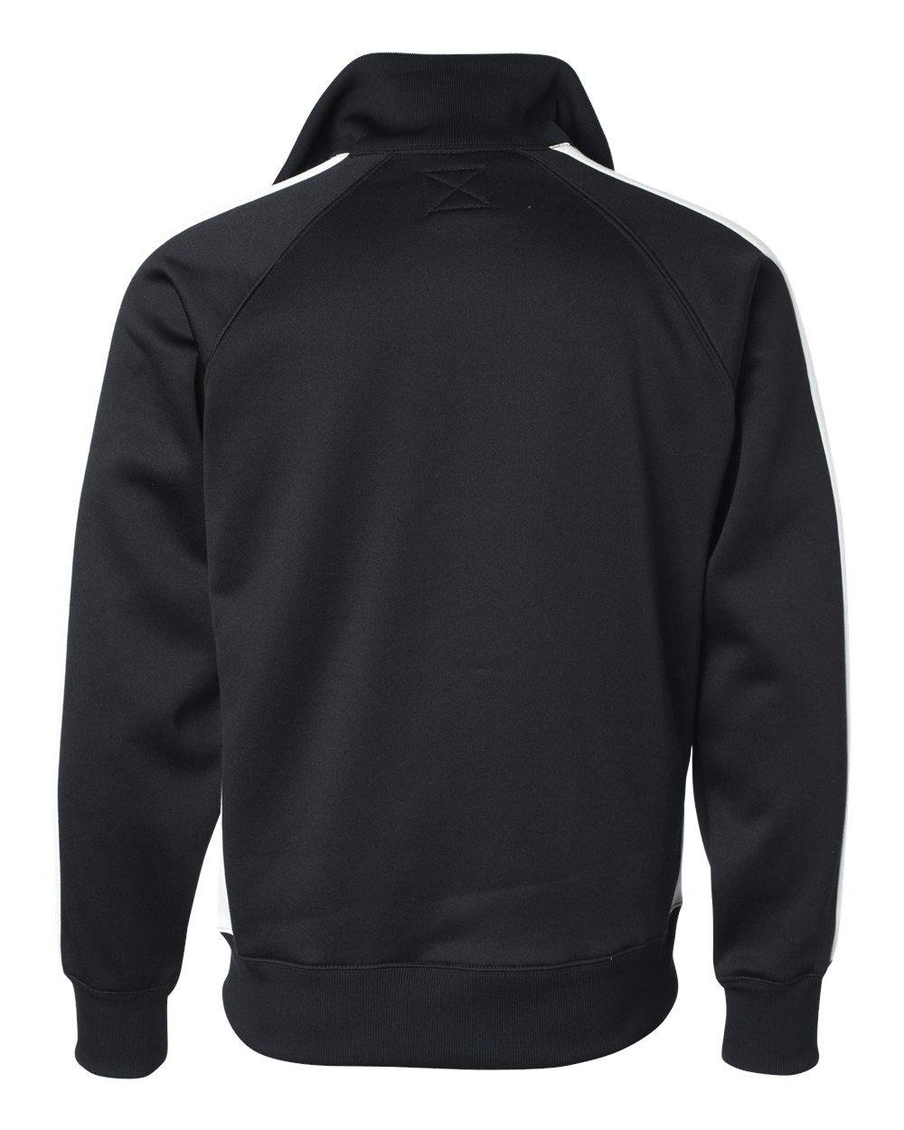 Vintage Poly Fleece Track Jacket for Men - 2XL Black | Retro Athletic Jacket for Running, Gym & Casual Wear | J America Adult Fleece Jacket
