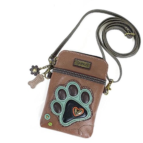 Teal Paw Print - Brown