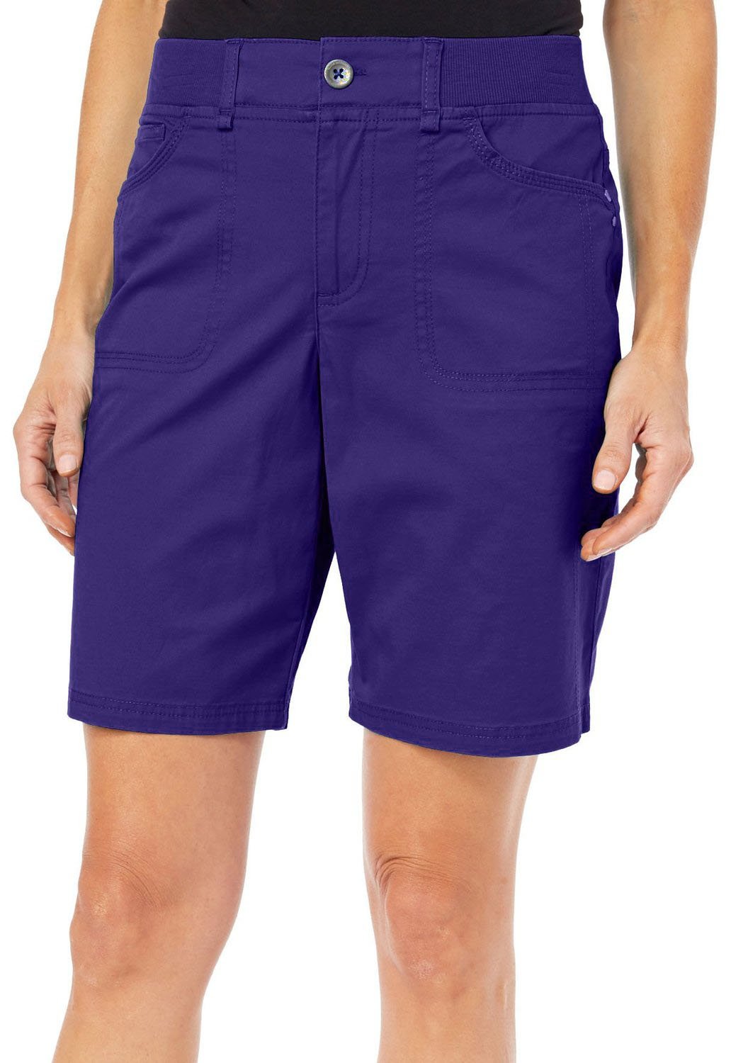 Gloria Vanderbilt Kristine Bermuda Shorts for Women - Comfortable Stretch Denim Shorts with Pockets - Perfect for Summer, Beach, and Casual Outings