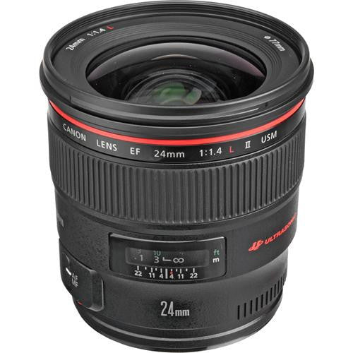 Canon EF 24mm f/1.4L II USM Wide Angle Lens for Photography - Perfect for Low Light, Landscapes & Street Photography