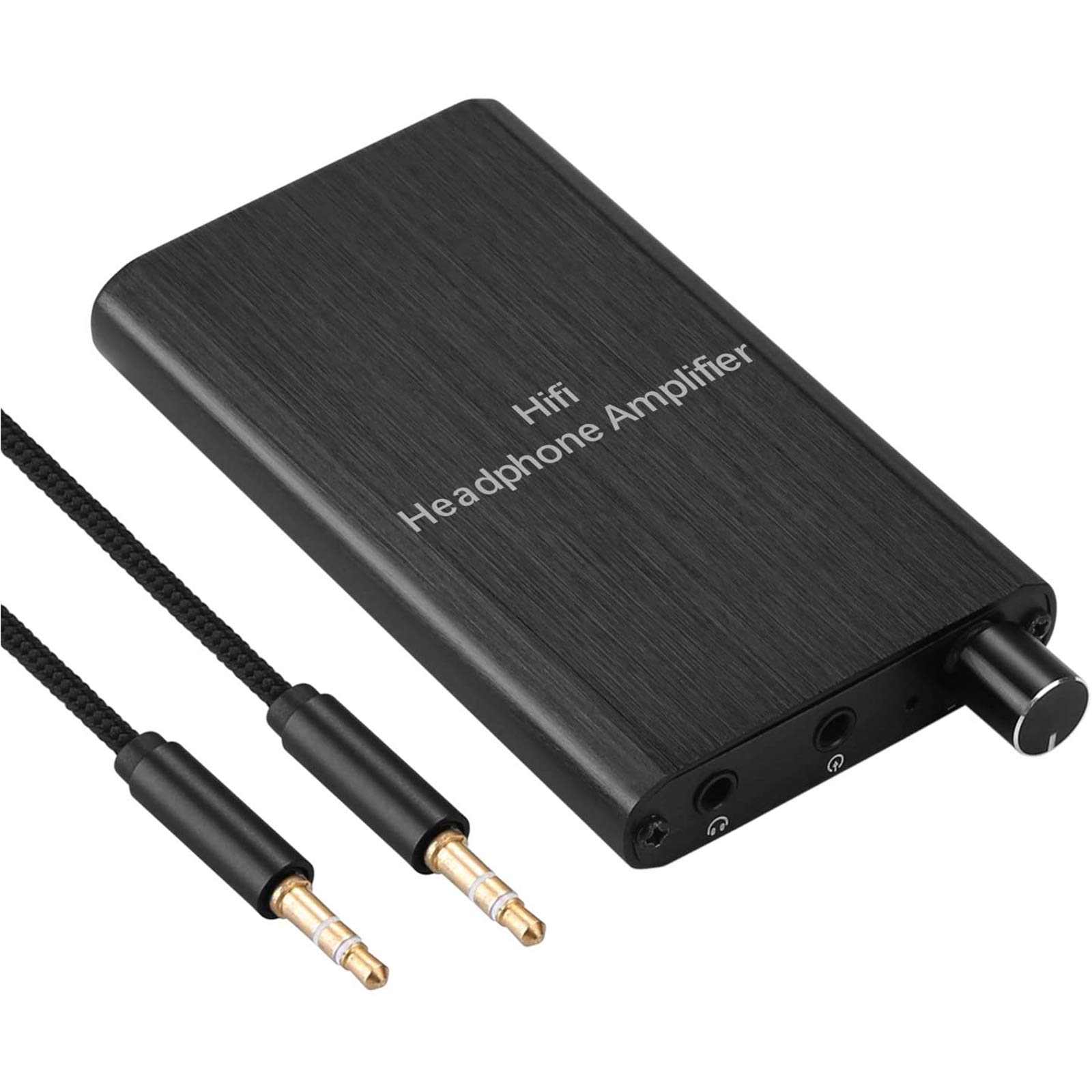 Portable HiFi Headphone Amplifier with 3.5mm Stereo Audio & Gain Switch - Supports 16-300Ω Impedance for MP3/MP4/Phones/PC/Xbox/PS4/PS5 - Perfect for Gaming, Music & Home Theater Systems