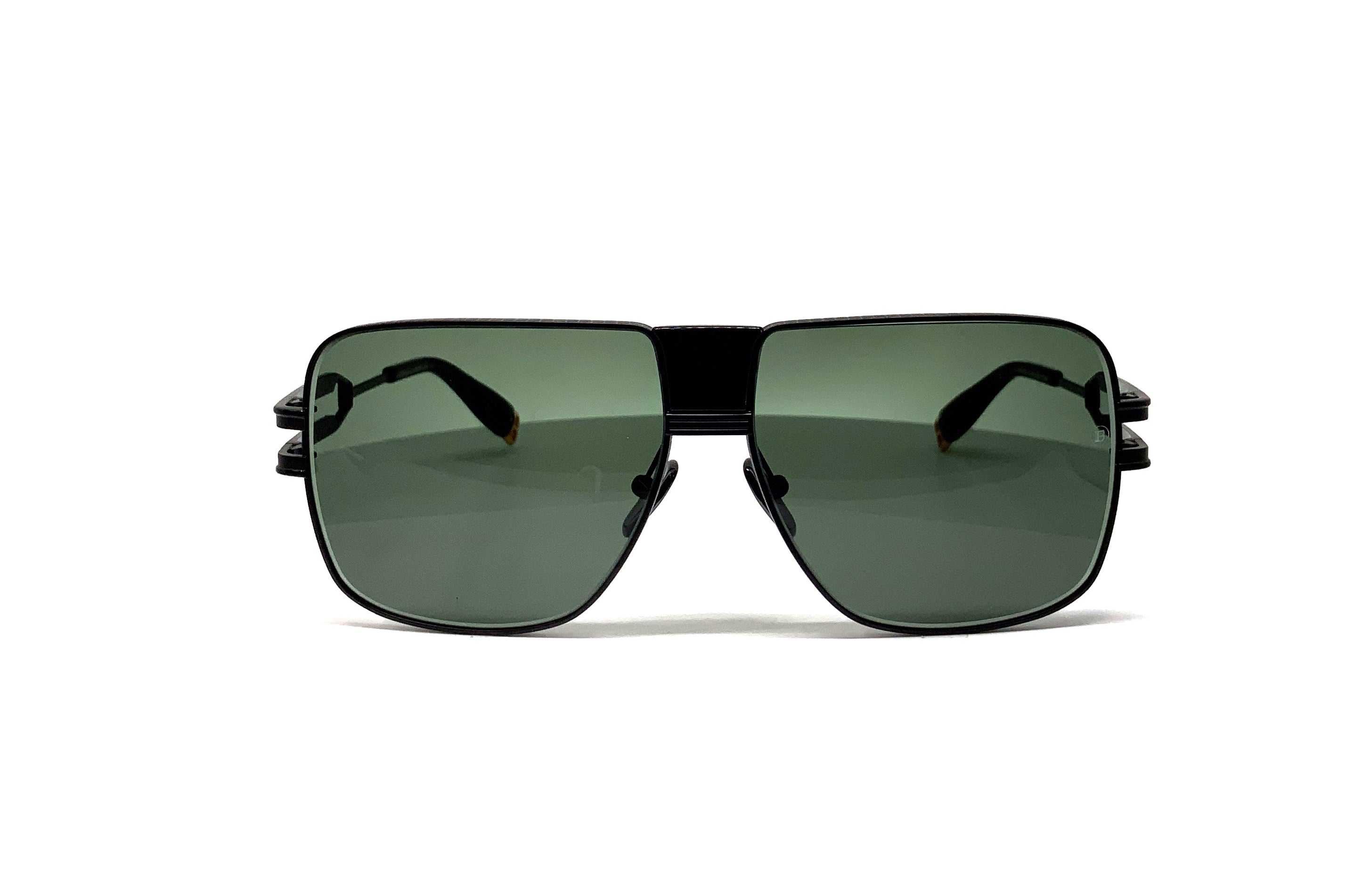 Balmain 1914 Matte Black Sunglasses for Men & Women - Luxury Designer Shades for Fashion, Travel & Outdoor Activities