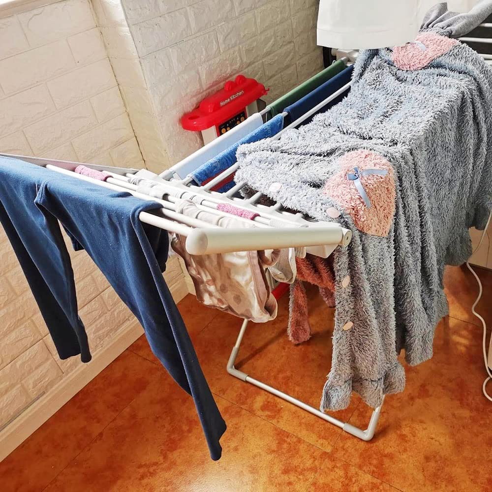 PAASHE Electric Clothes Dryer Rack - Portable & Fast Drying Laundry Solution for Apartments, Small Spaces - Ideal for Travel, Dorms, and Energy-Efficient Home Use