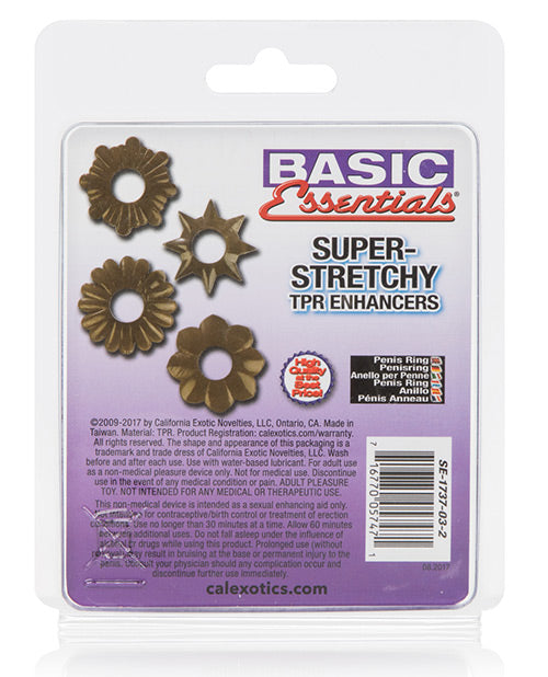 Premium Super Stretchy Cock Rings for Men - Enhancer Rings for Improved Performance & Pleasure - Perfect for Couples Play & Solo Use