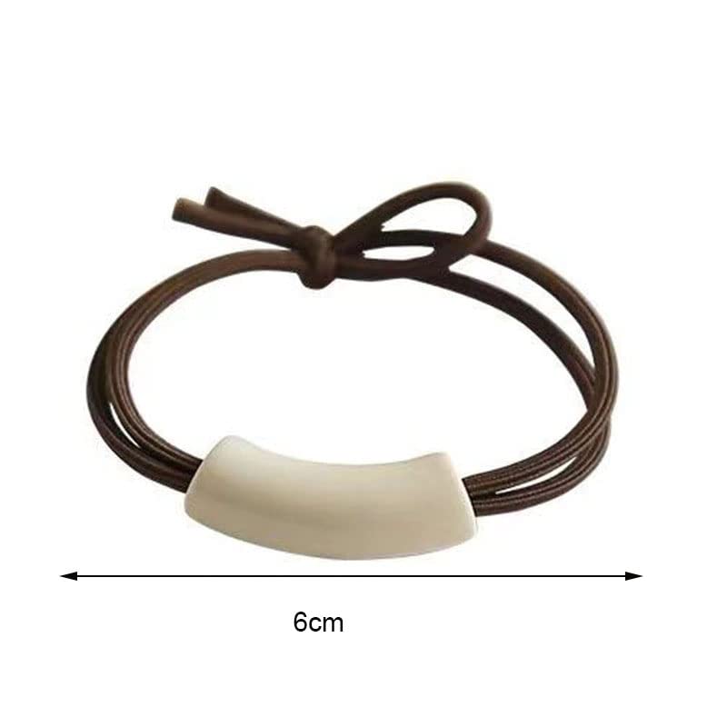 ASG 2-Pack Women's Fashion Scrunchie Hair Ties - Soft Elastic Ponytail Holders & Headbands Set (6 Pieces) - Perfect for Workouts, Yoga, Office & Everyday Styling